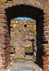 Burgruine Hammershus auf der Insel Bornholm in Dänemark