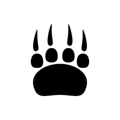 animal paw icon illustration