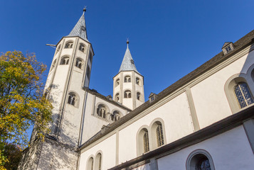 Fototapeta na wymiar Towers of the Neuwerk church in historic Goslar