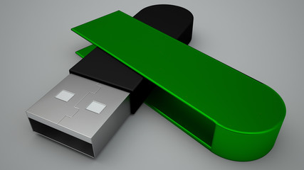 Clef USB verte