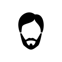 man hairstyle icon illustration