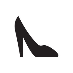 woman shoe icon illustration