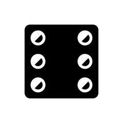 Dice icon illustration