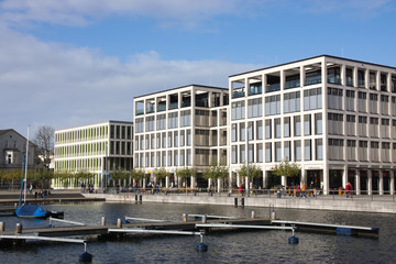 Teil Der Hafenpromenade Dortmundernixsee NordrheinWestfalen