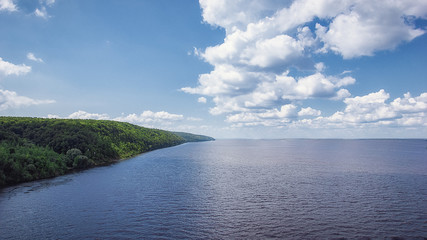 Endless Volga river