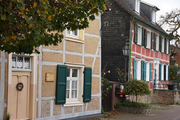 Historische Gebäude in der Mühlenstraße in Schwerte, Nordrhein-Westfalen