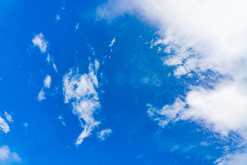 Blue sky and white cloud