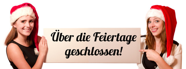 Über die Feiertage geschlossen