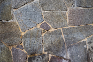 The stone wall texture surface detail image close up