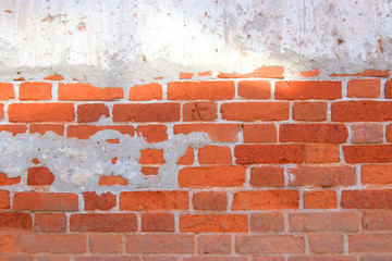 Old brick wall in a background image.