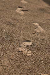 fußspuren im Sand