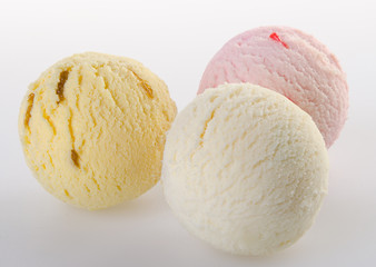 ice cream scoop. ice cream on the background.
