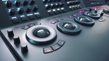 Telecine control machine for adjust movie color.