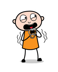 Comic Prisoner Screaming in Fear