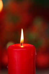 Red Christmas candle