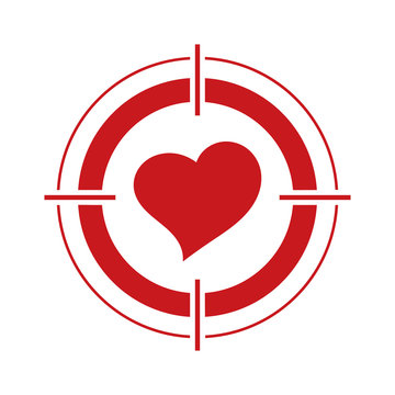 recommend clip art: Heart in a sight.