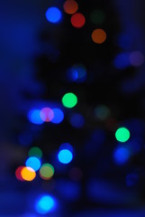 Christmas lights, bokeh