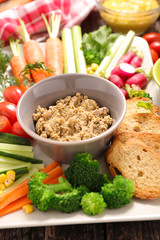 vegetable and dip