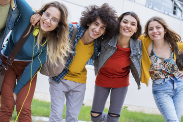 Teenagers friends friendship students concept