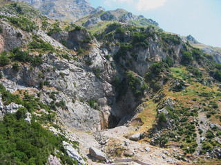 Agnanta Waterfall at Tzoumerka mountain Epirus Greece