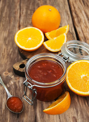 Delicious orange jam