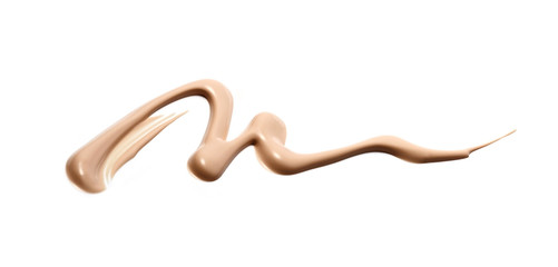 Liquid foundation isolated on white 