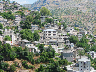 Fototapeta na wymiar Syrrako village in Ioannina Epirus Greece