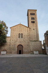 Fototapeta na wymiar Saint Francis Church in the city of Ravenna in Italy Central