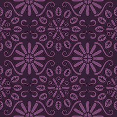 Seamless lilac floral  pattern,  vector. Endless texture can be used for wallpaper, pattern fills, web page  background,  surface textures and fabrics.