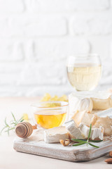 Camembert and brie cheese