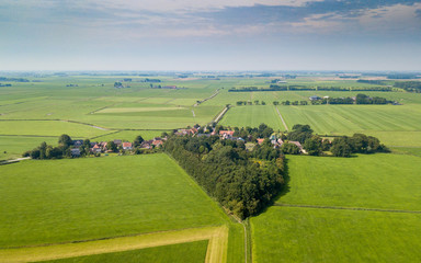 Small town in the rural environment of Groningen