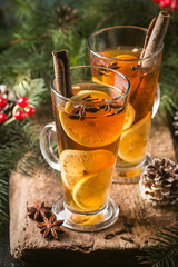 Autumn and winter cocktail - grog