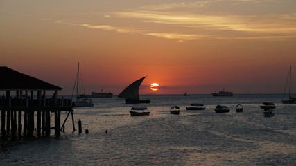 Tanasania Sansibar Hafen