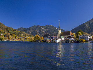 Fototapeta na wymiar Rottach-Egern at Tegernsee Lake, Upper Bavaria