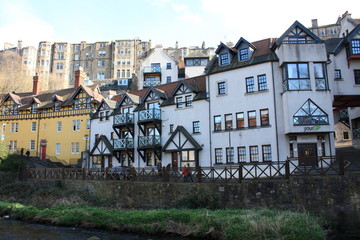 Fototapeta premium Edinburgh row of houses