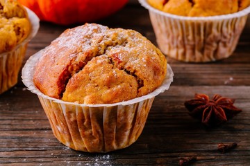 Homemade Autumn Pumpkin Muffins