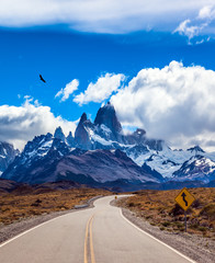 Fine highway to the Mount Fitz Roy