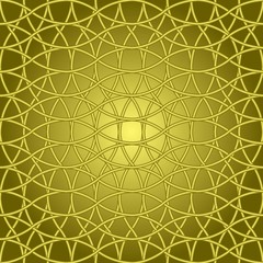 Abstract geometric pattern with crossing gold lines. Stylish texture. Seamless linear pattern.Fireplace for dining with backlight.