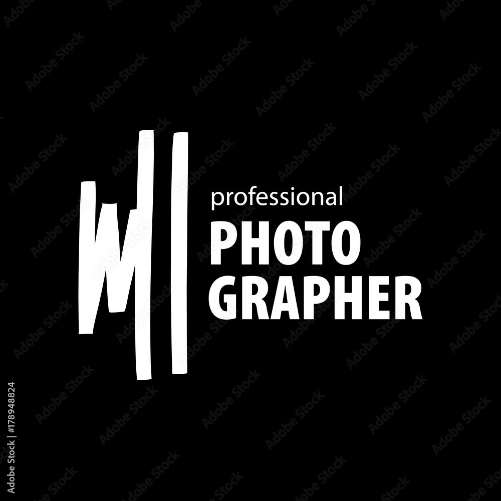 Sticker vector logo for photographer