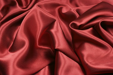 Fabric silk red