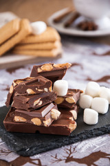 chocolate with marshmallows