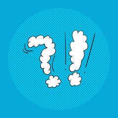 Vector retro pop style illustration isolated on background. Comic speech bubble, icon.