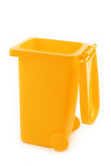 rubbish litter bin isolated on white