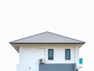 New roof of house on white background.