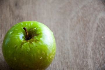 Ripe juicy green apple