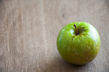 Ripe juicy green apple