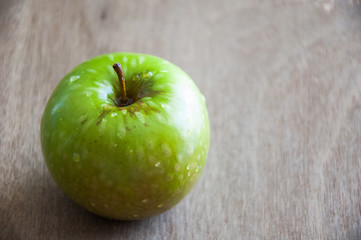 Ripe juicy green apple