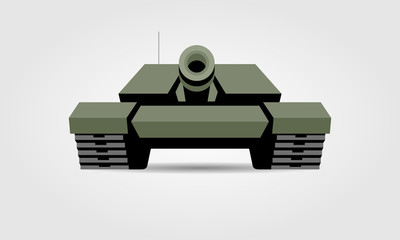 Tank front view
