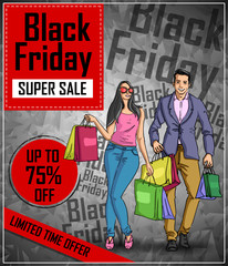 Black Friday shopping poster