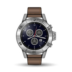 Vector photorealistic watch on a white background
